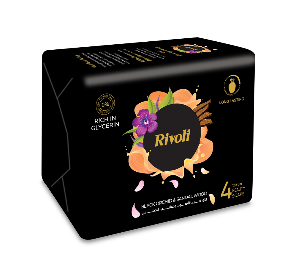 Rivoli Bar-Soap – Black Orchid & Sandal Wood Perfume 110gm Bundle