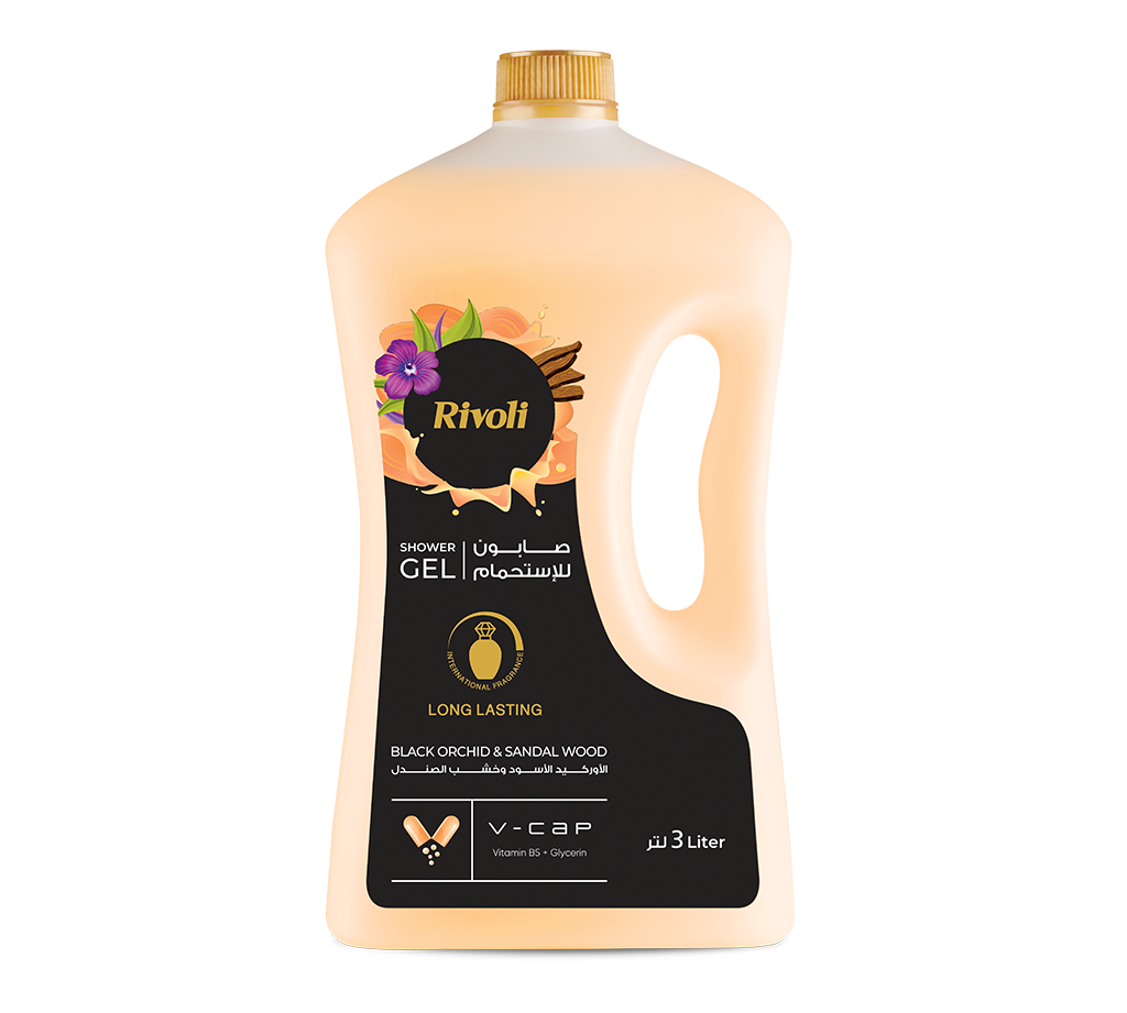 Rivoli Shower Gel – Black Orchid & Sandal Wood Perfume 3L