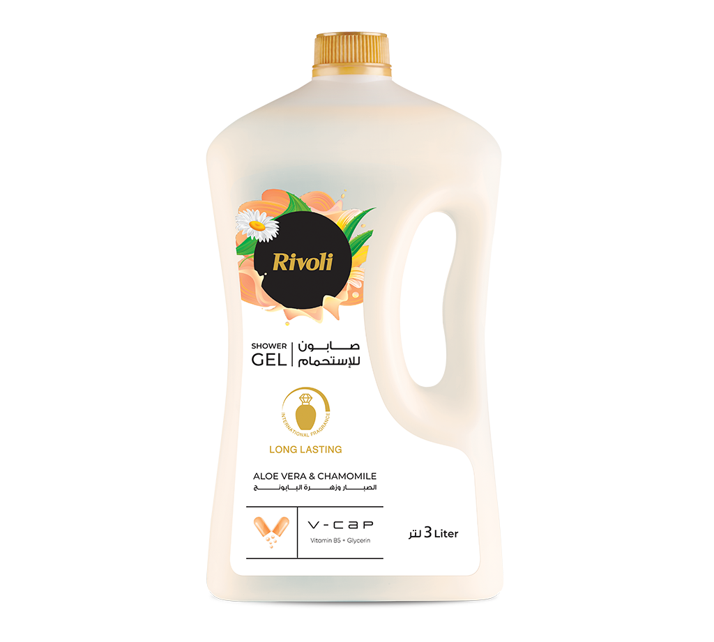 Rivoli Shower Gel – Aloe Vera & Chamomile flower Perfume 3L
