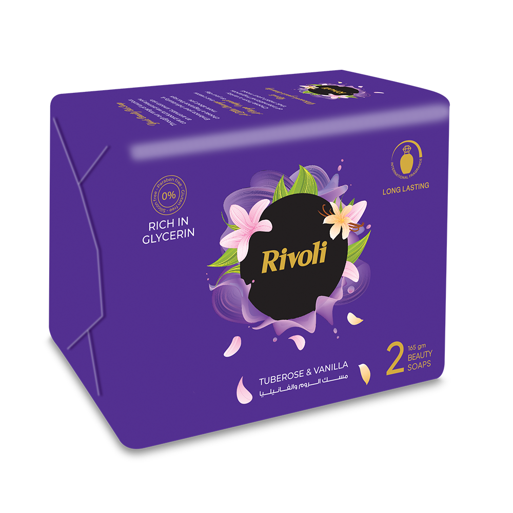 Rivoli Bar-Soap – Tuberose & Vanilla Perfume 165gm Bundle