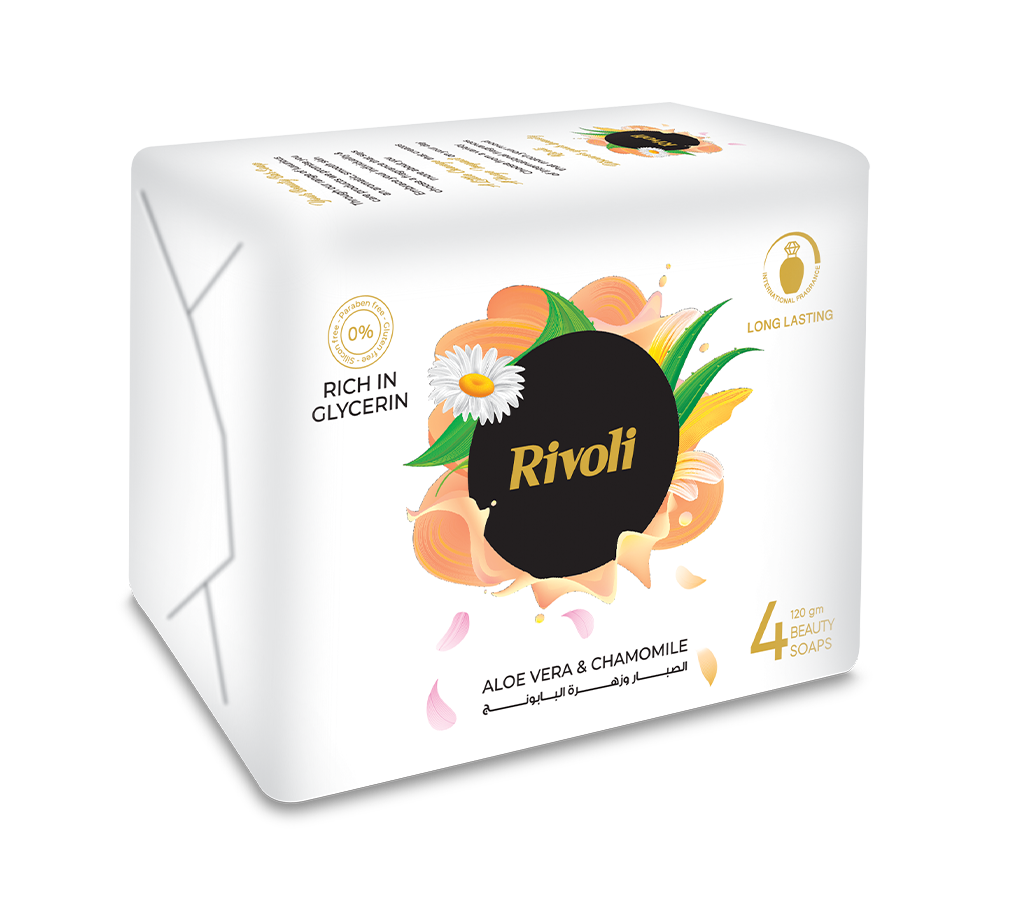 Rivoli Bar-Soap – Aloe Vera & Chamomile flower Perfume 110gm Bundle