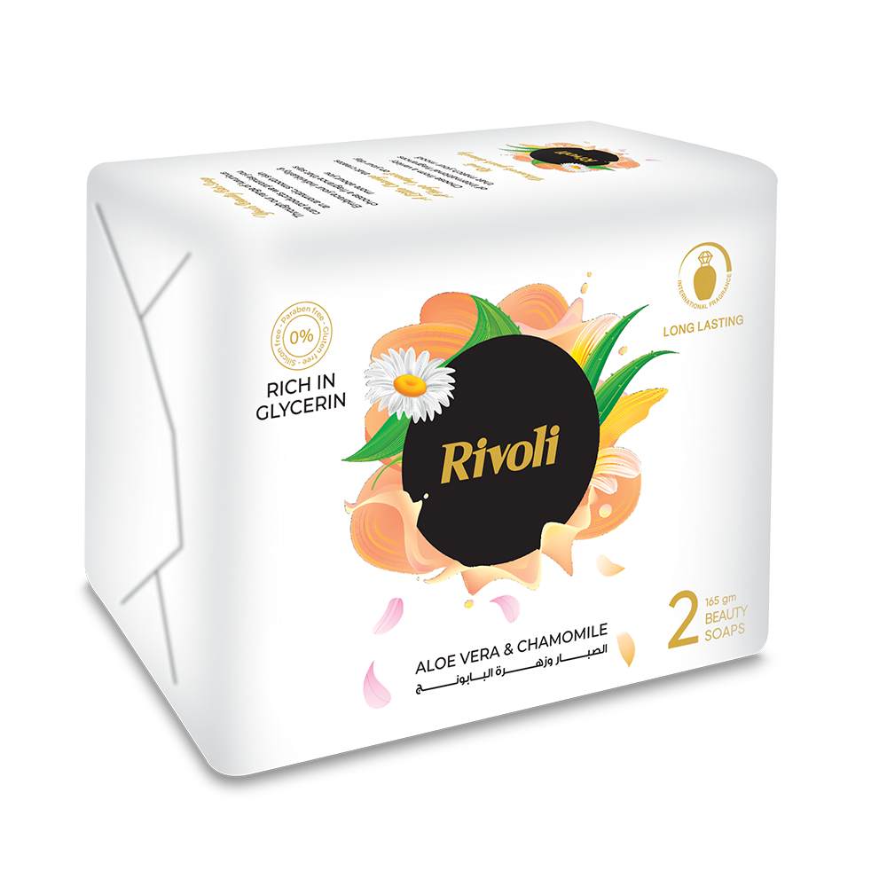 Rivoli Bar-Soap – Aloe Vera & Chamomile flower Perfume 165gm Bundle