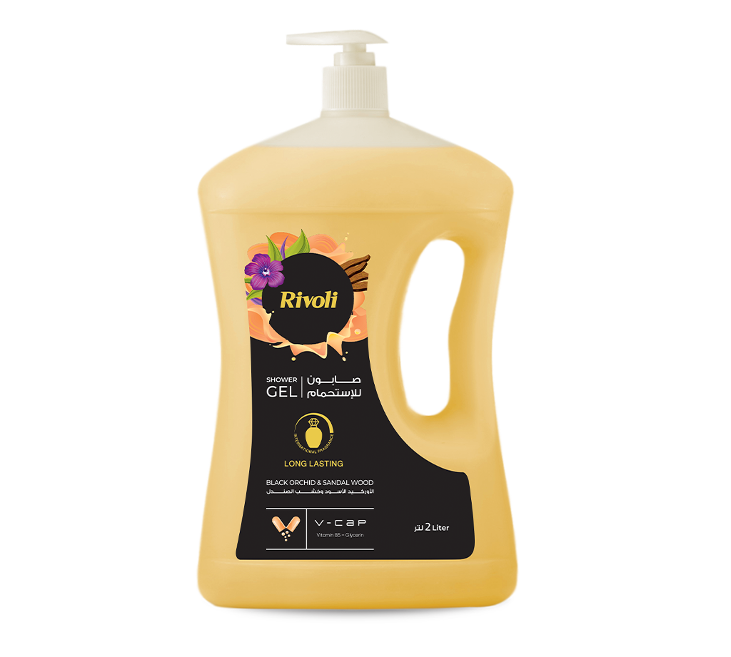 Rivoli Shower Gel – Black Orchid & Sandal Wood Perfume 2L