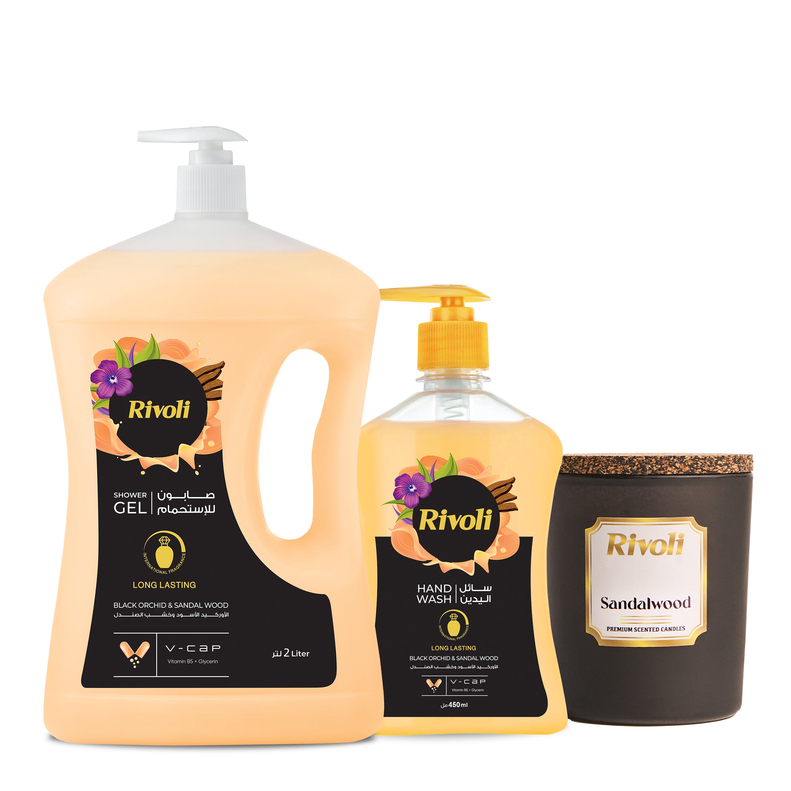 Candle + Hand Wash +Shower Gel 2L