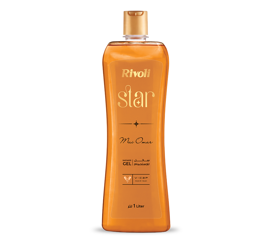 Rivoli star shower gel – Ylang Flowers & Golden Amber 1L