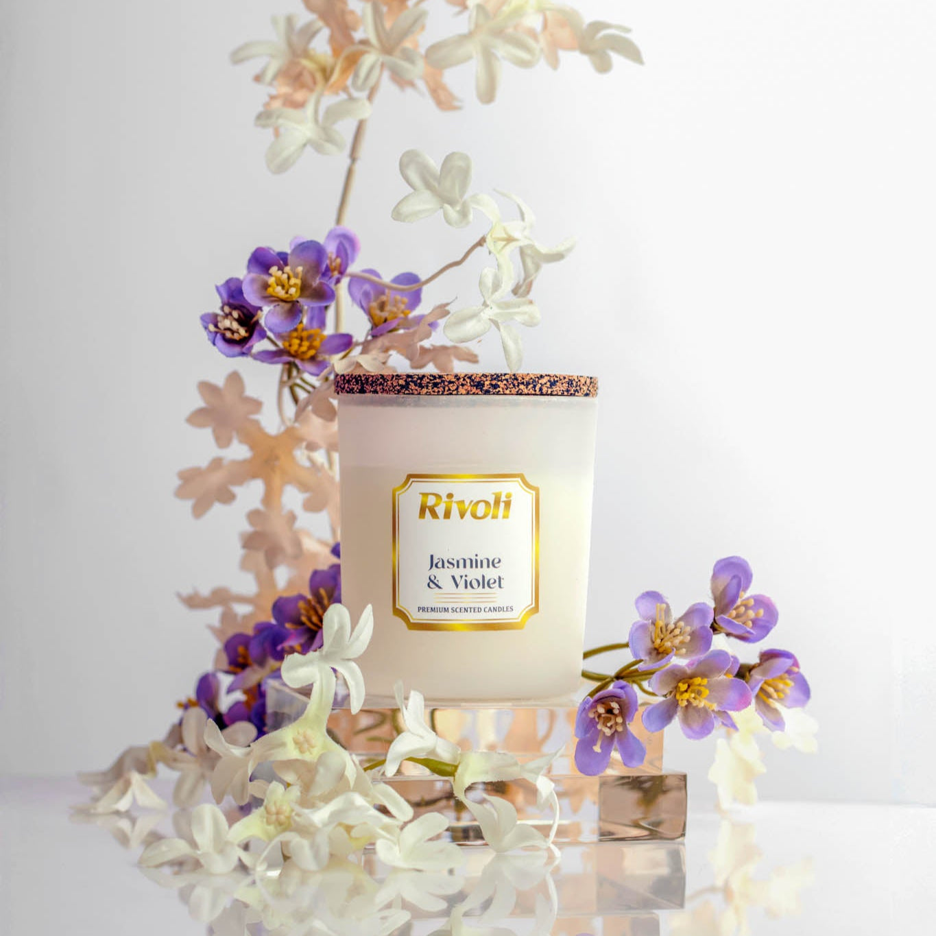 Rivoli Premium Candles -Jasmine and Violet
