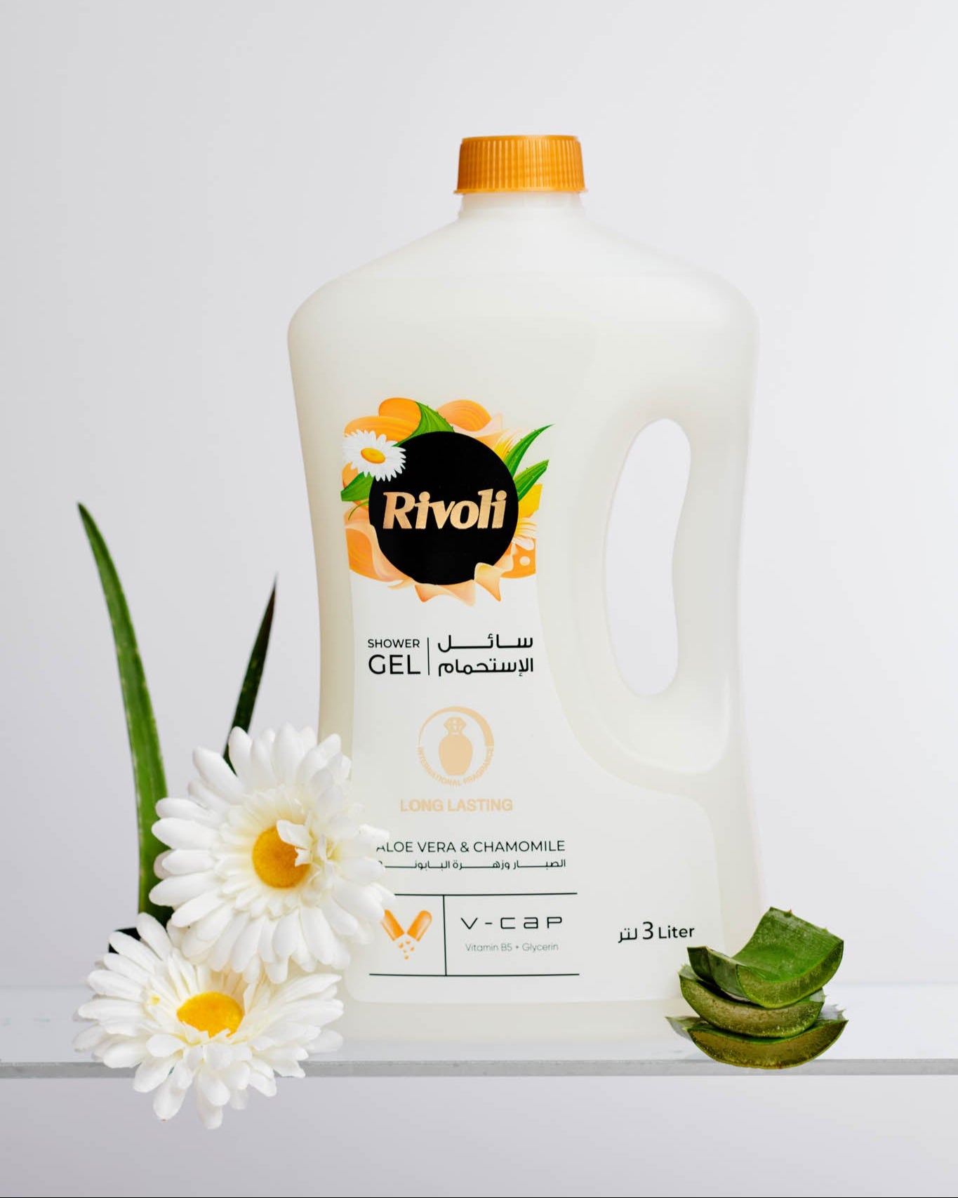 Rivoli Shower Gel – Aloe Vera & Chamomile flower Perfume 3L