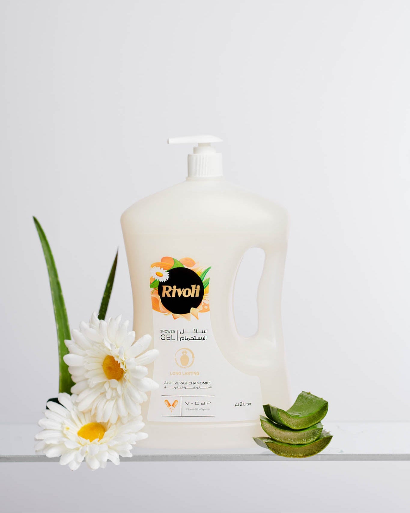 Rivoli Shower Gel – Aloe Vera & Chamomile flower Perfume 2L