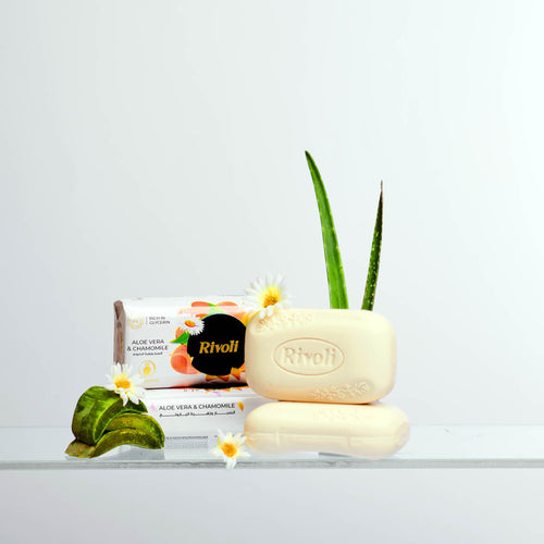 Rivoli Bar-Soap – Aloe Vera & Chamomile flower Perfume 165gm Single