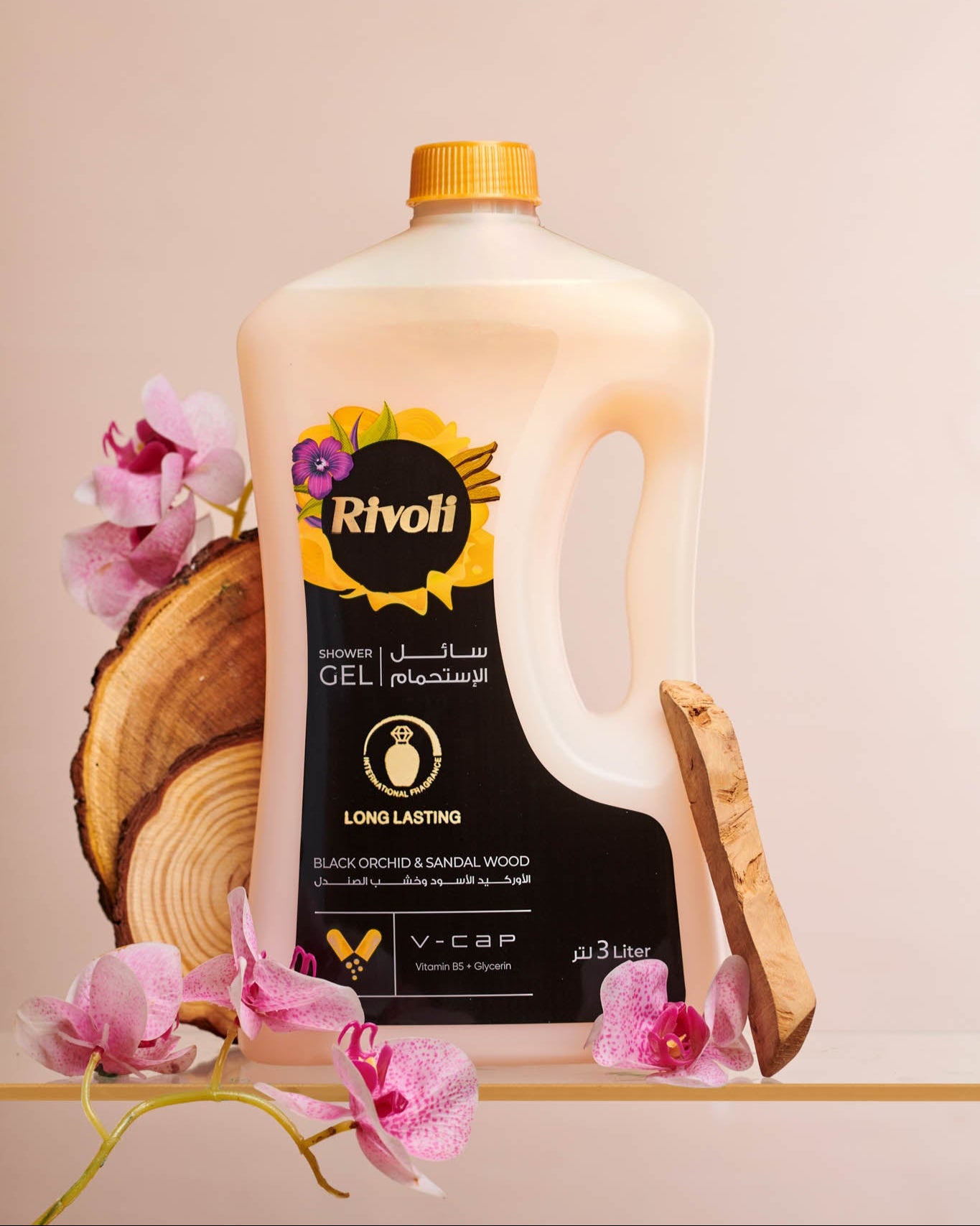 Rivoli Shower Gel – Black Orchid & Sandal Wood Perfume 3L