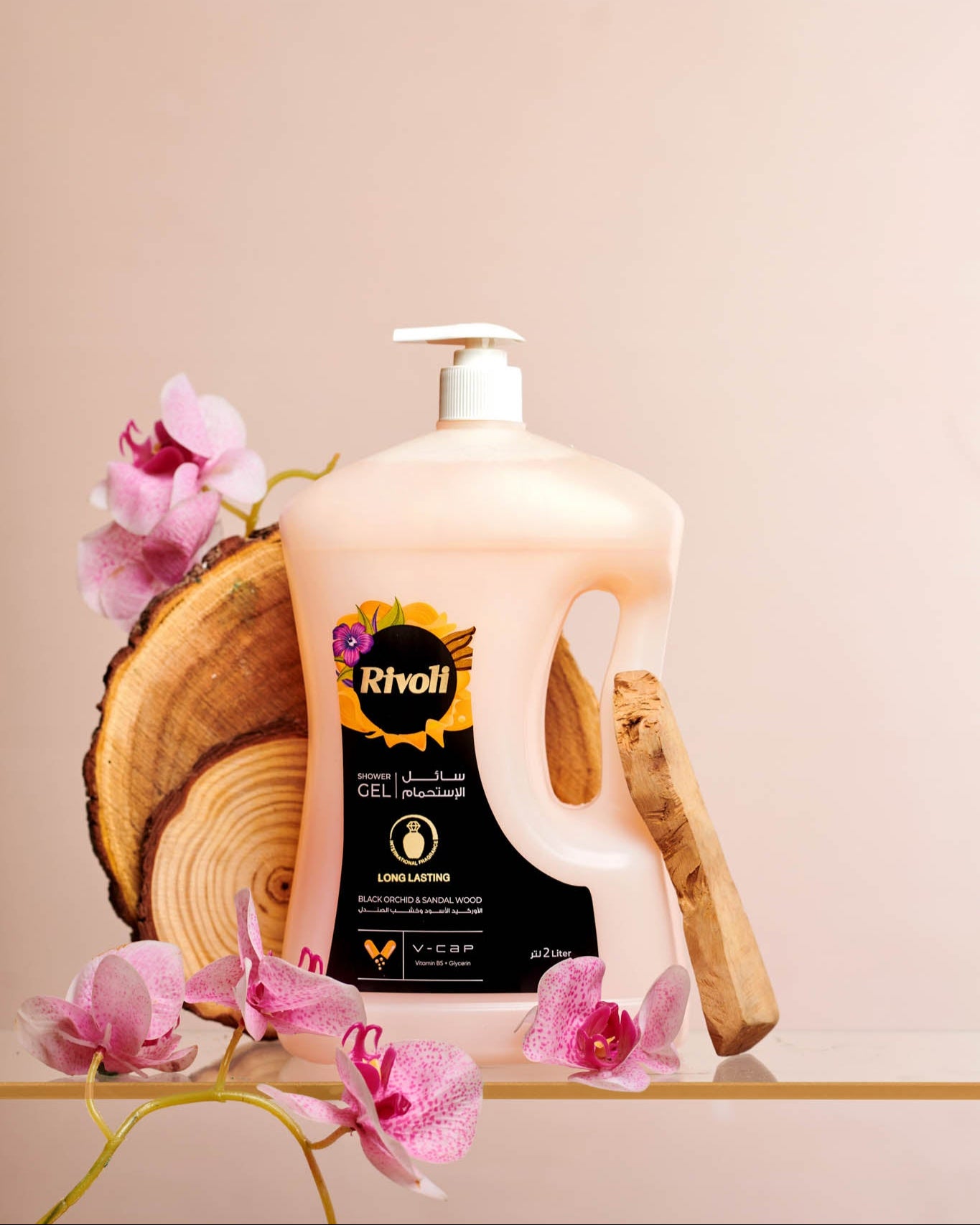 Rivoli Shower Gel – Black Orchid & Sandal Wood Perfume 2L