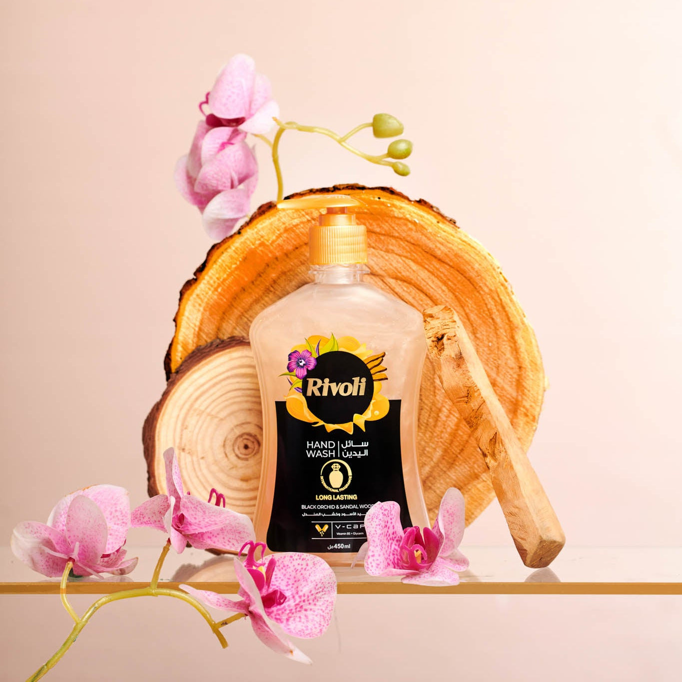 Rivoli Liquid Hand Wash – Black Orchid & Sandal Wood Perfume 450ml