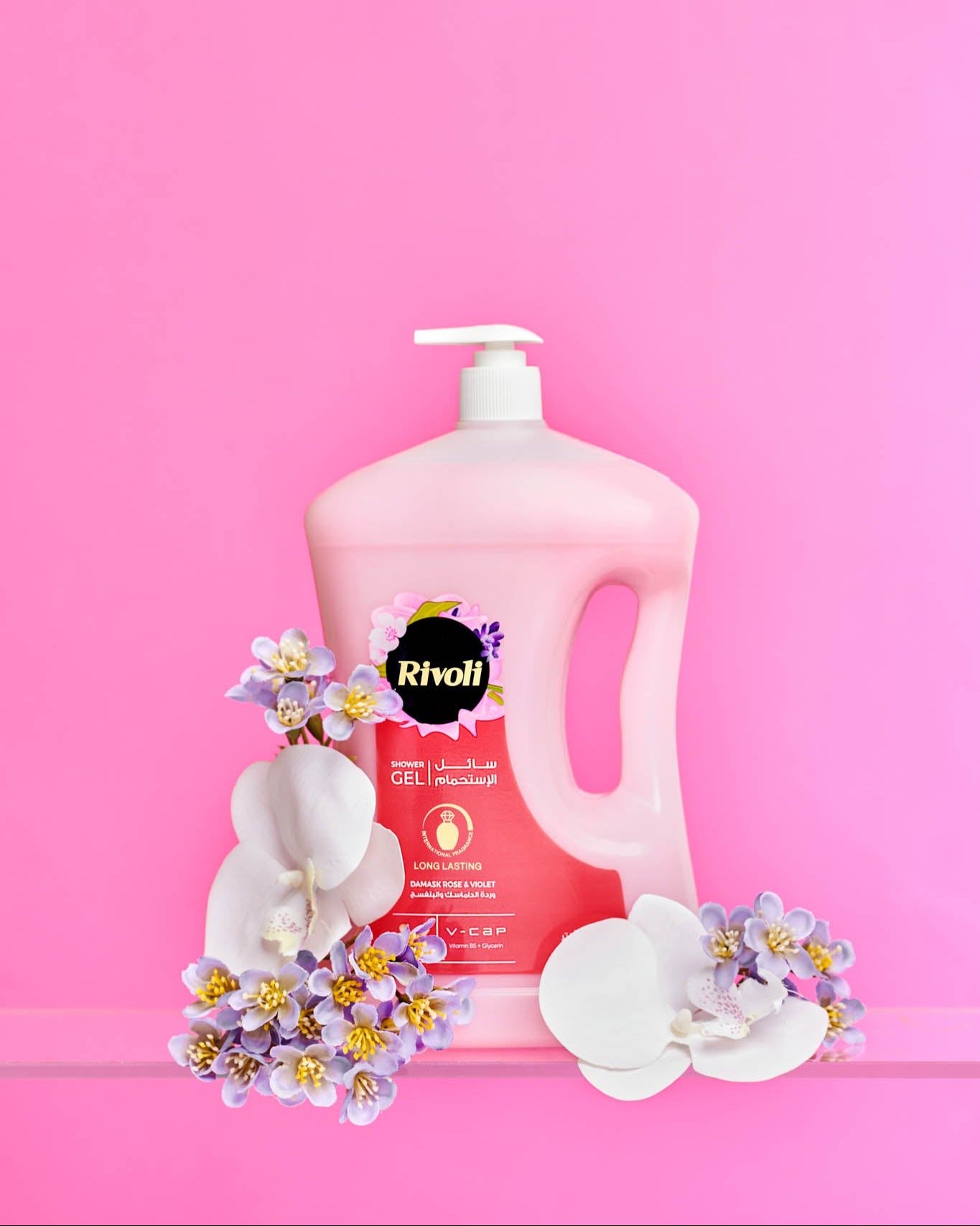 Rivoli Shower Gel – Damask Rose & Violet Perfume 2L