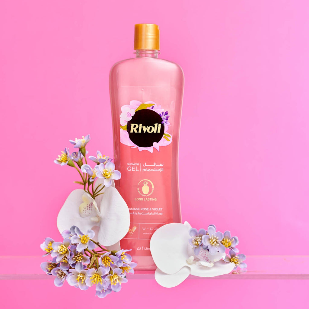Rivoli Shower Gel – Damask Rose & Violet Perfume 1L