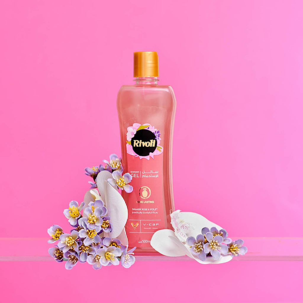 Rivoli Shower Gel – Damask Rose & Violet Perfume 500L