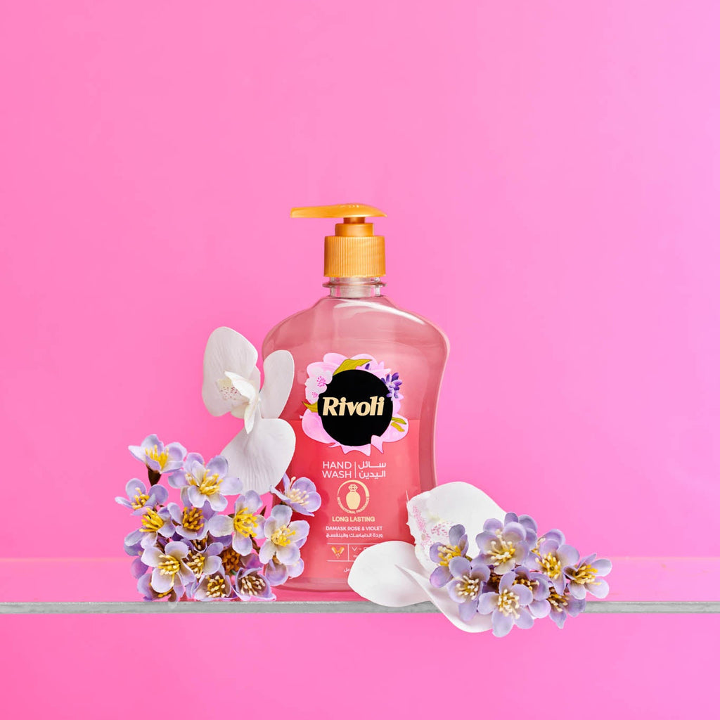 Rivoli Liquid Hand Wash – Damask Rose & Violet Perfume 450ml