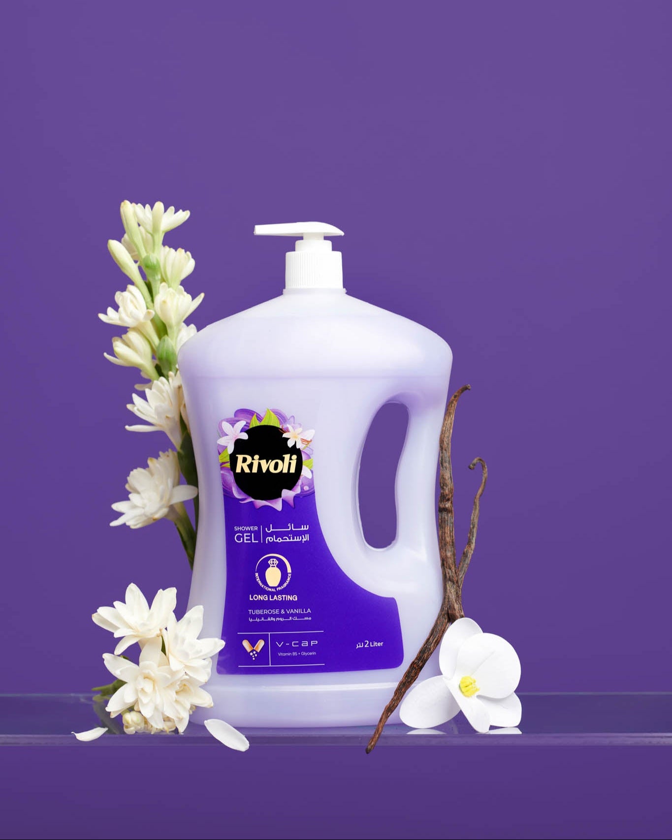 Rivoli Shower Gel – Tuberose & Vanilla Perfume 2L