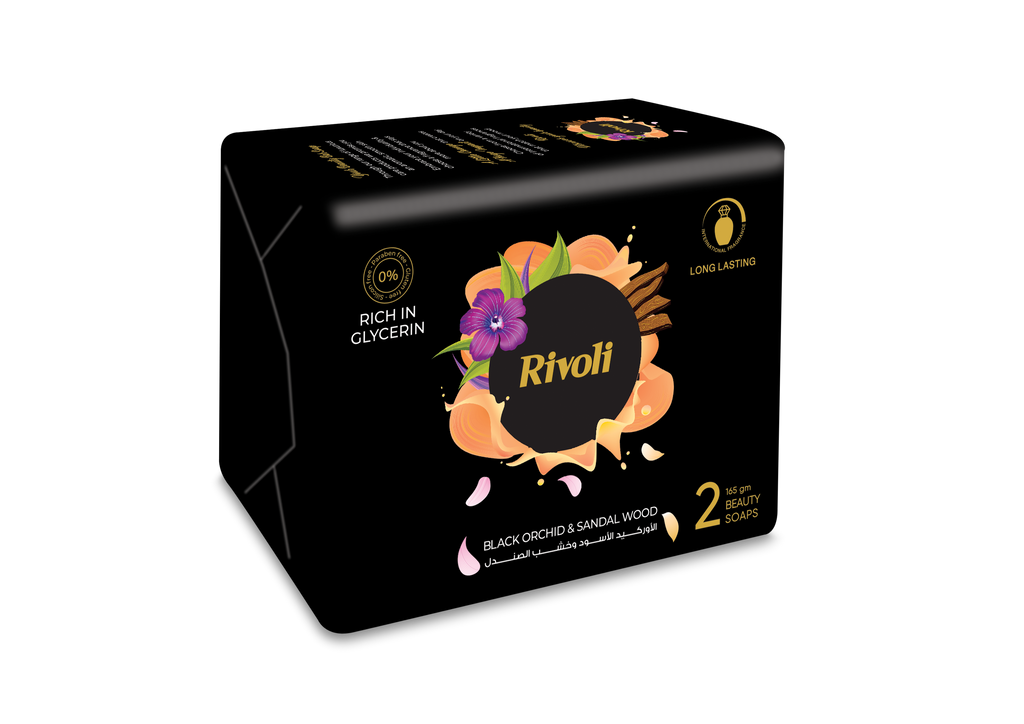 Rivoli Bar-Soap – Black Orchid & Sandal Wood Perfume 165gm Bundle