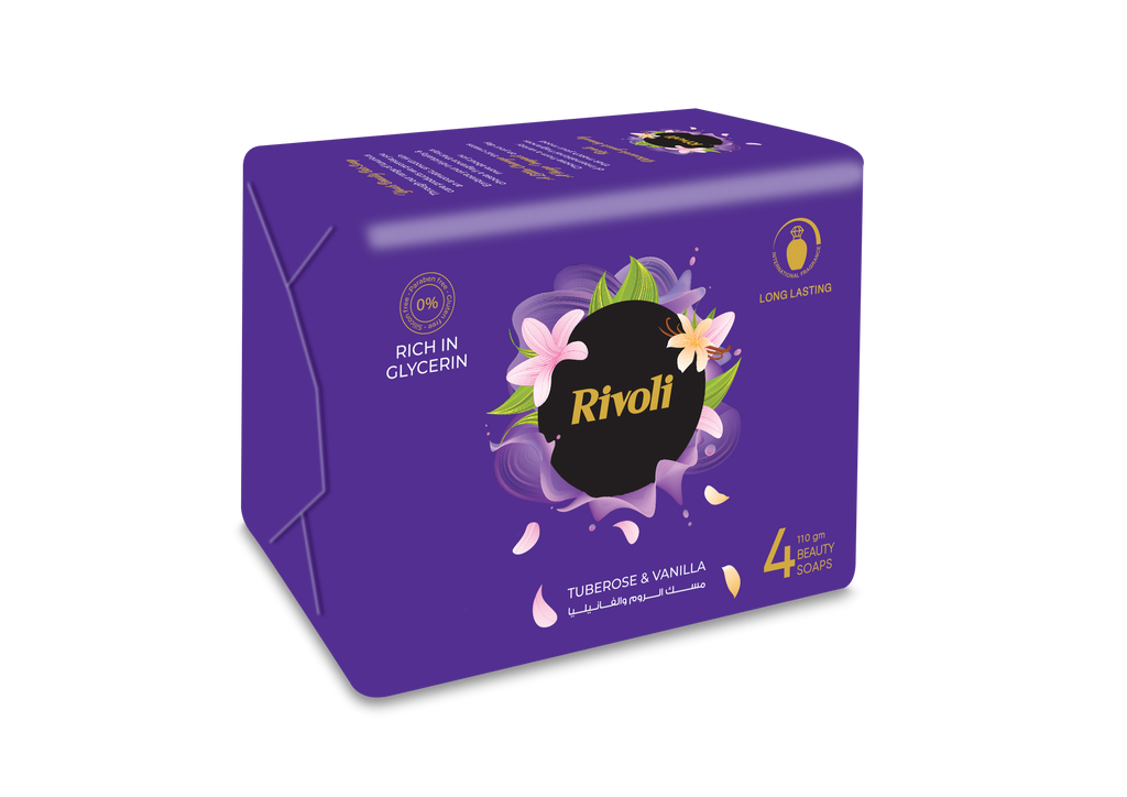 Rivoli Bar-Soap – Tuberose & Vanilla Perfume 110gm Bundle