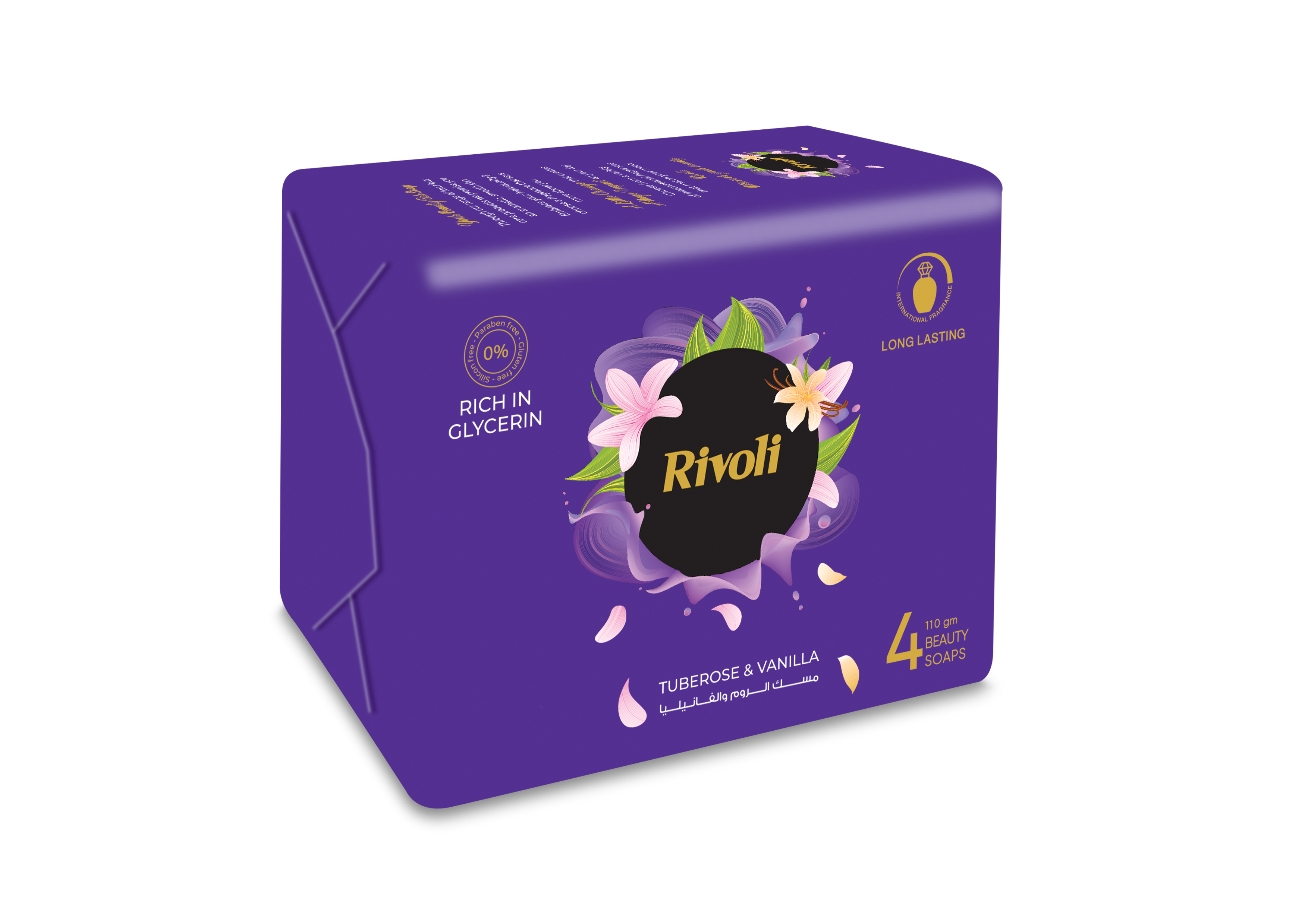 Rivoli Bar-Soap – Tuberose & Vanilla Perfume 110gm Bundle
