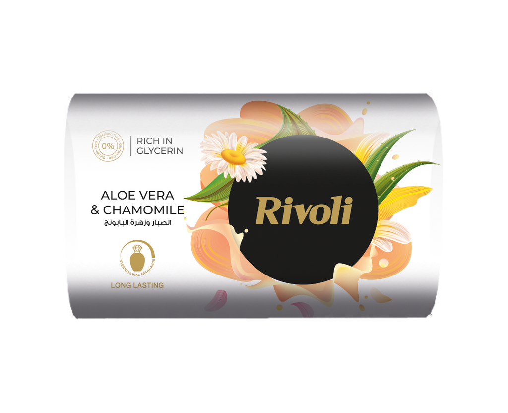 Rivoli Bar-Soap – Aloe Vera & Chamomile flower Perfume 110gm Single