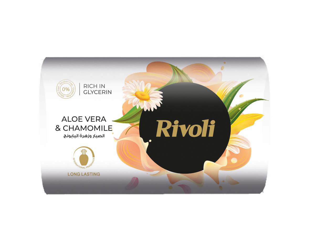 Rivoli Bar-Soap – Aloe Vera & Chamomile flower Perfume 165gm Single