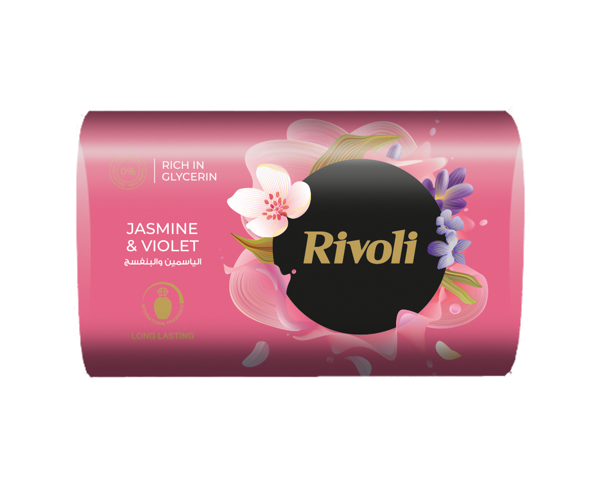 Rivoli Bar-Soap – Damask Rose & Violet Perfume 110gm single