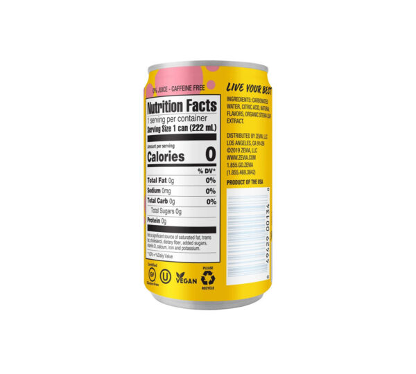 ⁦Zevia Kidz Strawberry Lemonade Zero Calorie Soda⁩ - الصورة ⁦2⁩
