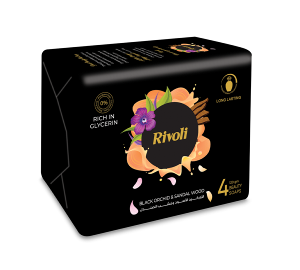 Rivoli Bar-Soap – Black Orchid & Sandal Wood Perfume 120gm