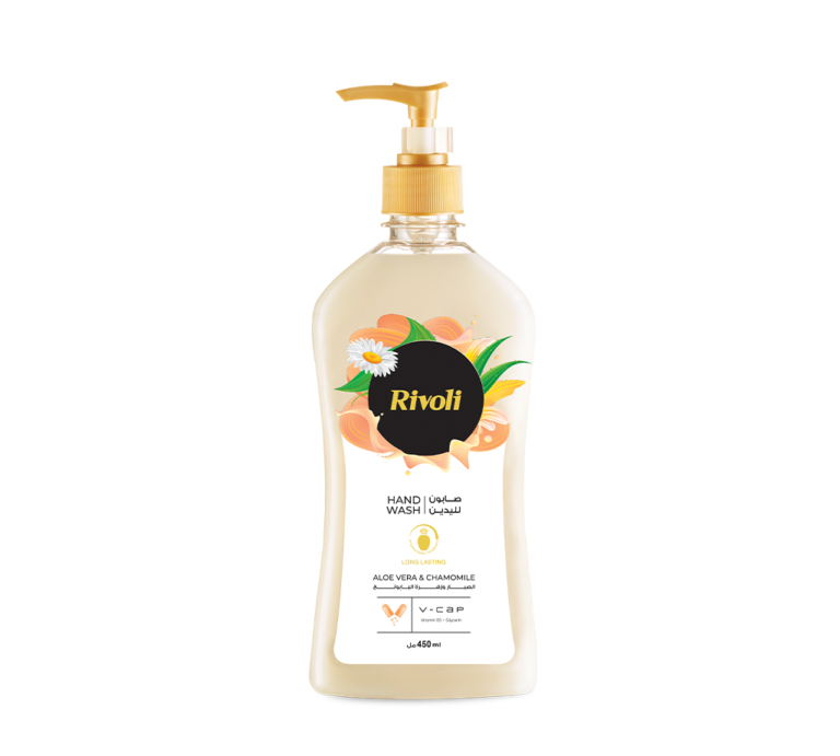 Rivoli Liquid Hand Wash – Aloe Vera & Chamomile flower Perfume 450ml