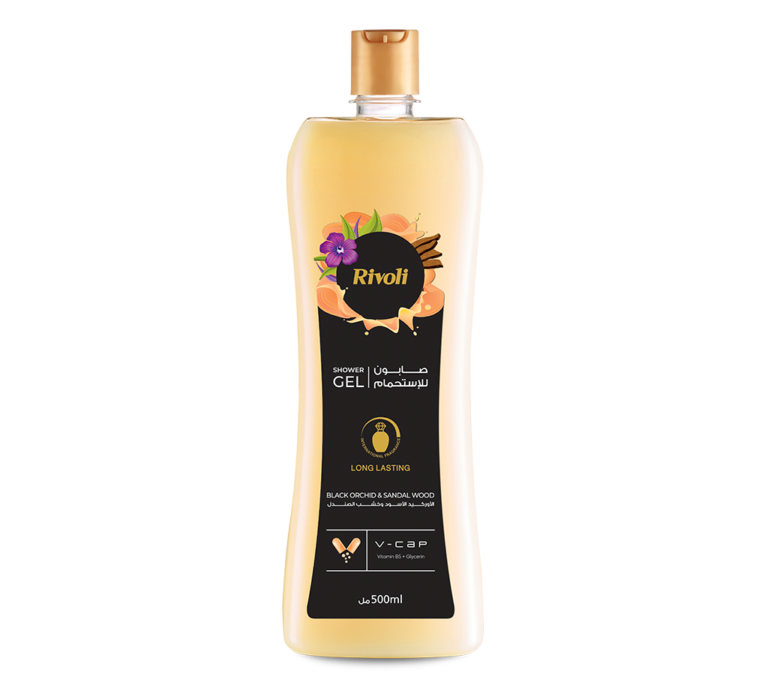 Rivoli Shower Gel – Black Orchid & Sandal Wood Perfume 500ml