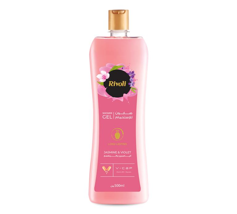 Rivoli Shower Gel – Damask Rose & Violet Perfume 500L