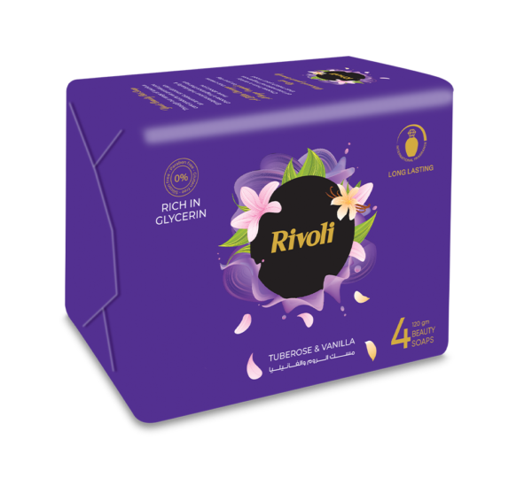 Rivoli Bar-Soap – Tuberose & Vanilla Perfume 120gm