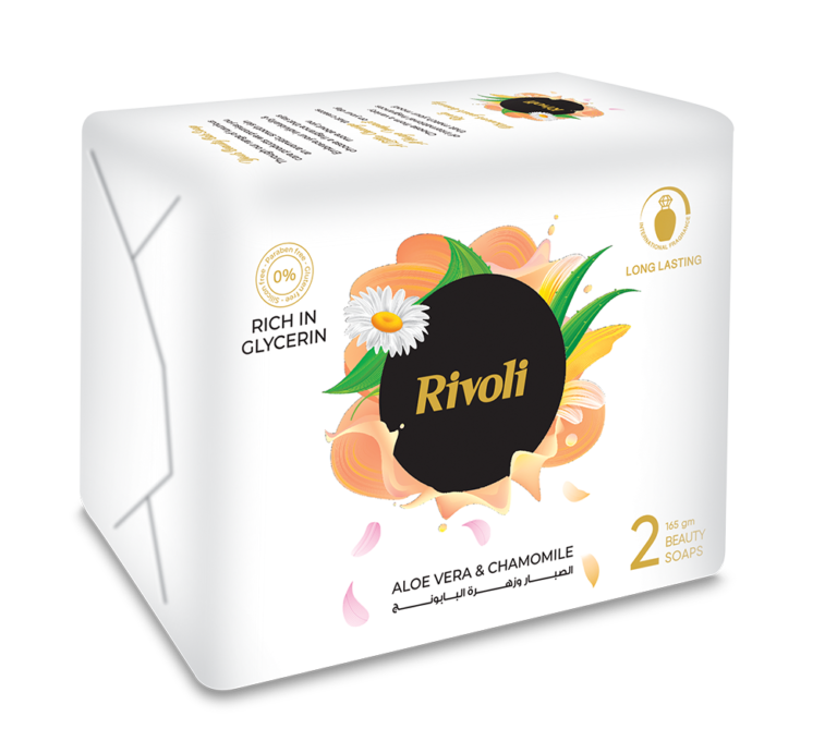 Rivoli Bar-Soap – Aloe Vera & Chamomile flower Perfume 165gm