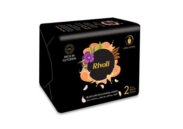 Rivoli Bar-Soap – Black Orchid & Sandal Wood Perfume 165gm