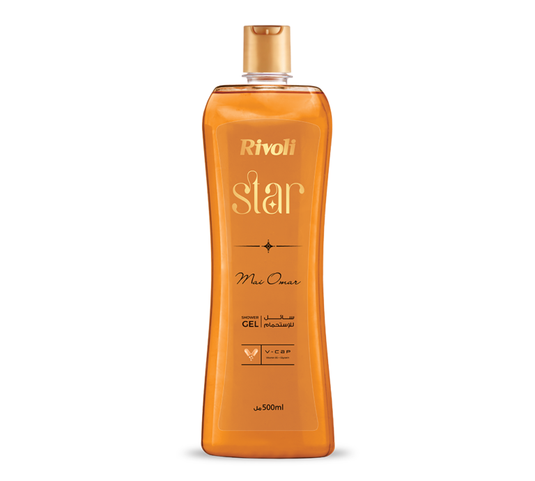 Rivoli star shower gel – Ylang Flowers & Golden Amber 500ml