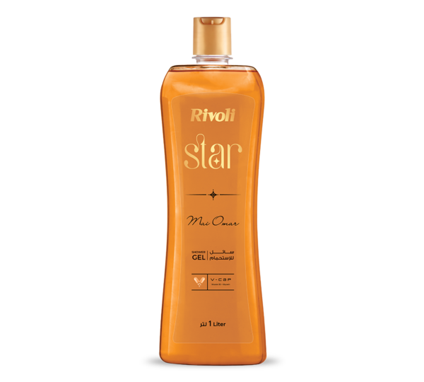 Rivoli star shower gel – Ylang Flowers & Golden Amber 1L