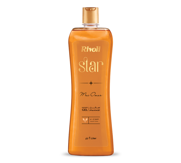 Rivoli star shower gel – Ylang Flowers & Golden Amber 1L