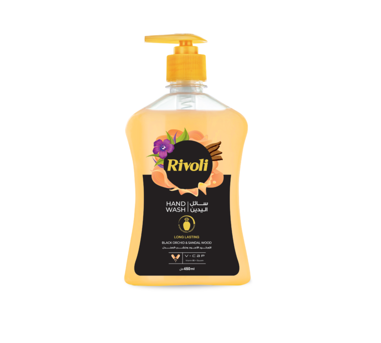 Rivoli Liquid Hand Wash – Black Orchid & Sandal Wood Perfume 450ml