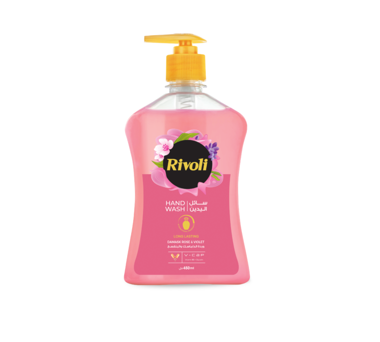 Rivoli Liquid Hand Wash – Damask Rose & Violet Perfume 450ml