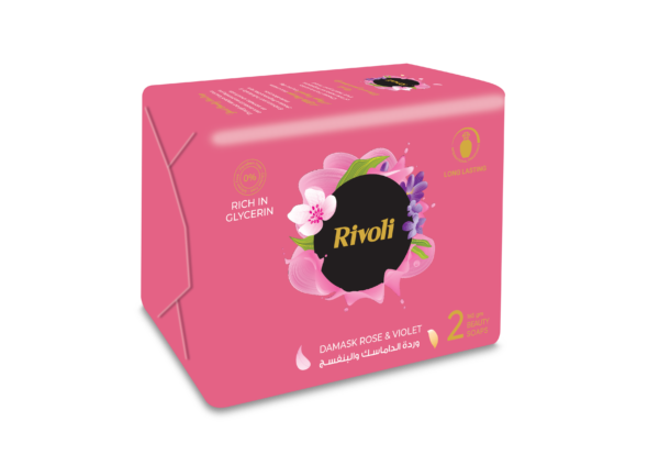 Rivoli Bar-Soap – Damask Rose & Violet Perfume 165gm