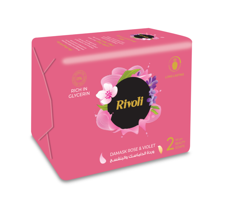 Rivoli Bar-Soap – Damask Rose & Violet Perfume 165gm